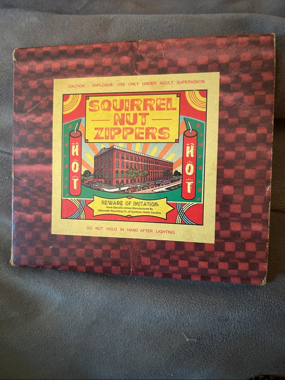 Squirrel Nut Zippers CD Vintage Album Cover Art Print - Red & Yellow